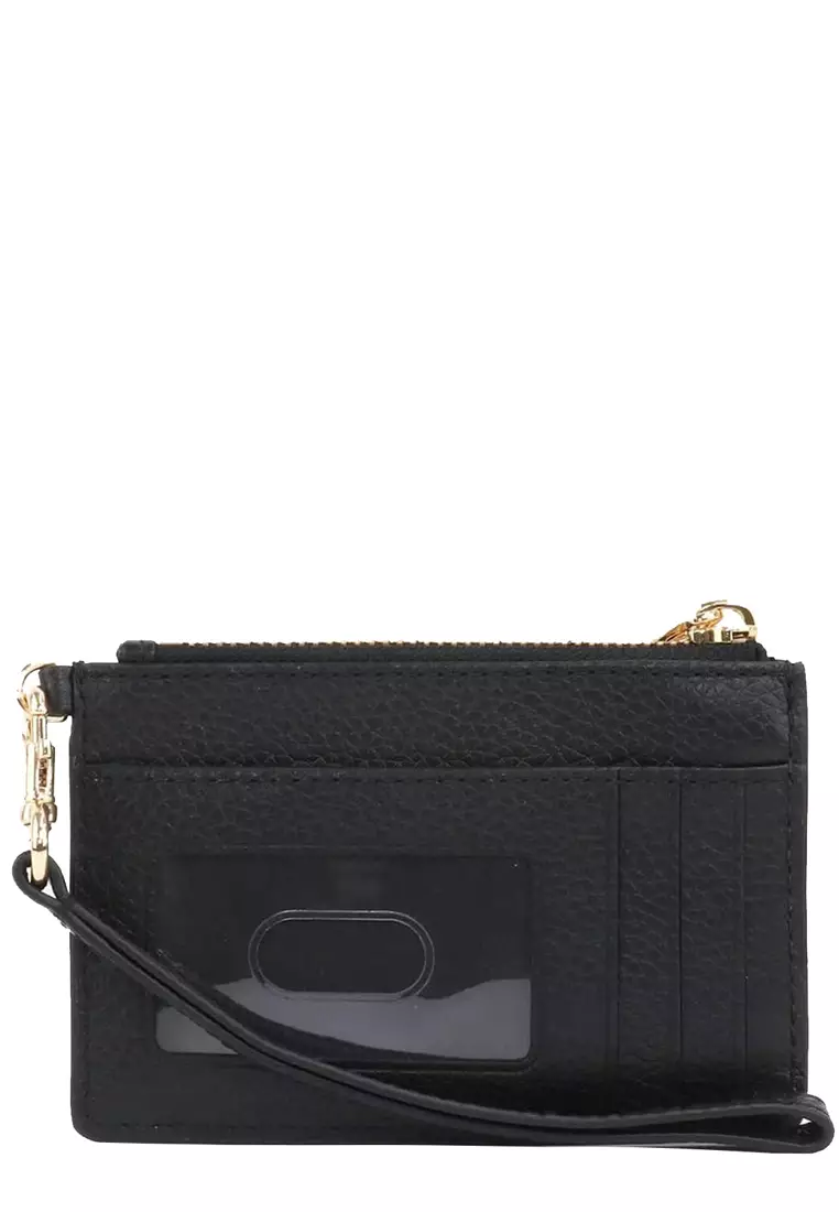 Groove Top Zip Wristlet in Black S102L01RE22