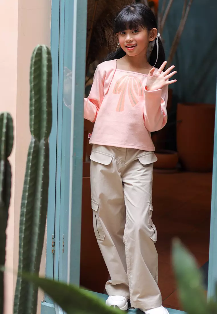 Long cargo pants/ Celana panjang cargo anak/ Rodeo Junior Girl Perfect Pop