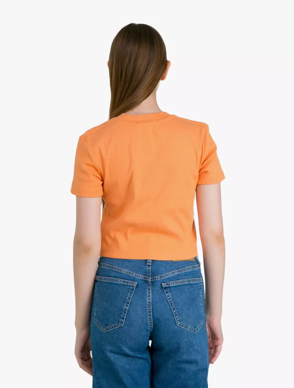 Calvin Klein Jeans - Calvin Klein Badge Rib Short Sleeve T-Shirt - Red - red