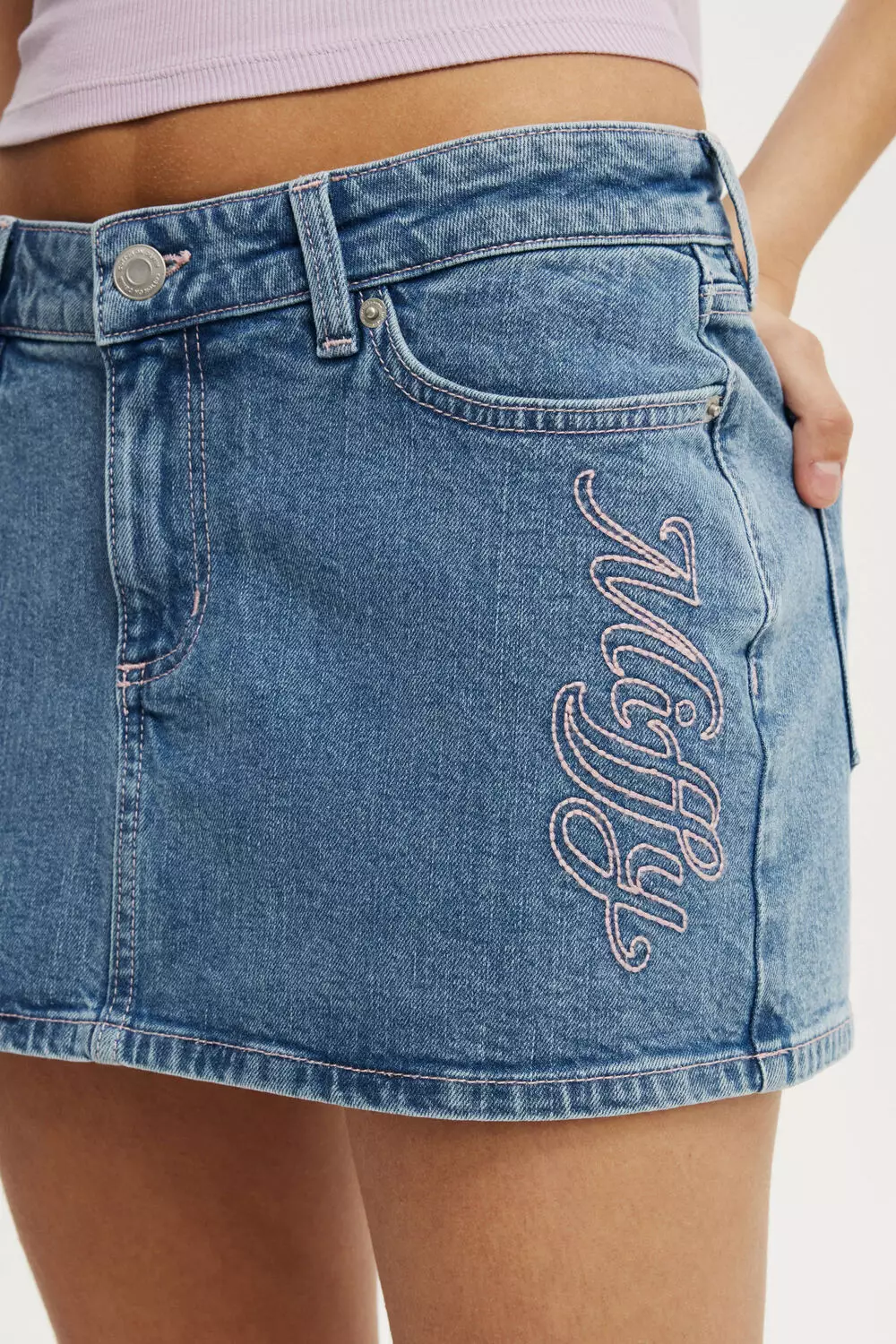 COTTON ON - JEANSWEAR - MICRO LOW DENIM SKIRT