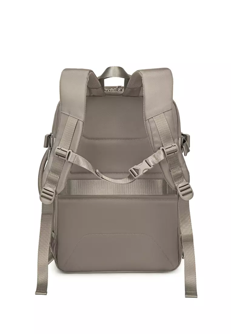 Waterproof Expandable 3 Zipper Suitcase with USB Port Large Backpack for Women