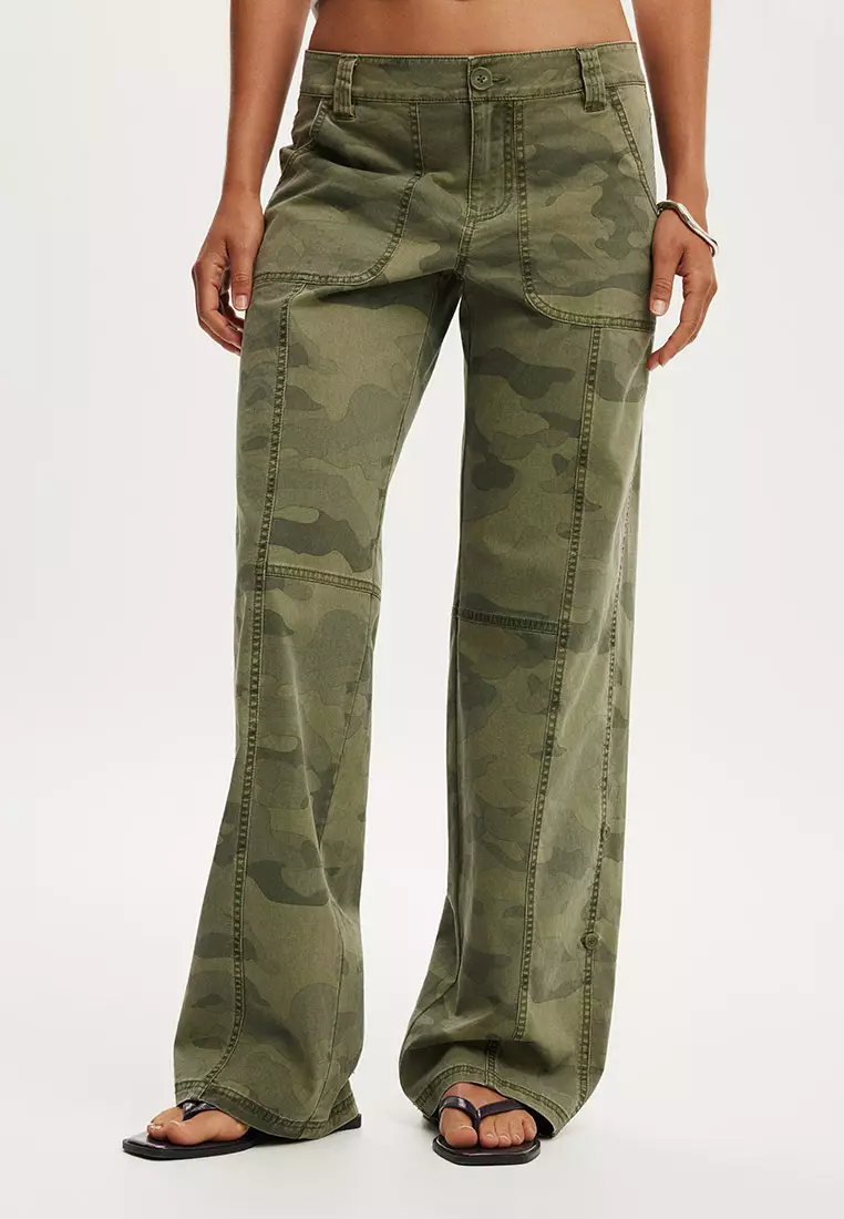 Buy Cotton On Lexi Low Rise Utility Pant 2026 Online | ZALORA