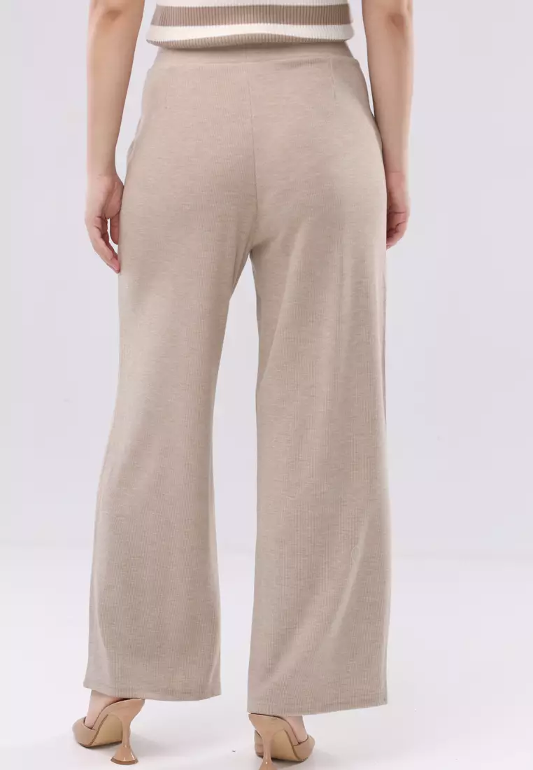 Knitted Wide Leg Pants