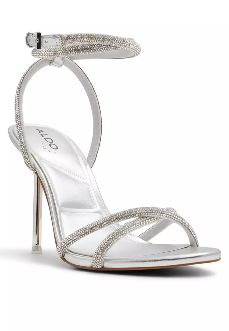 Manaelden Embellished Ankle Strap Heels