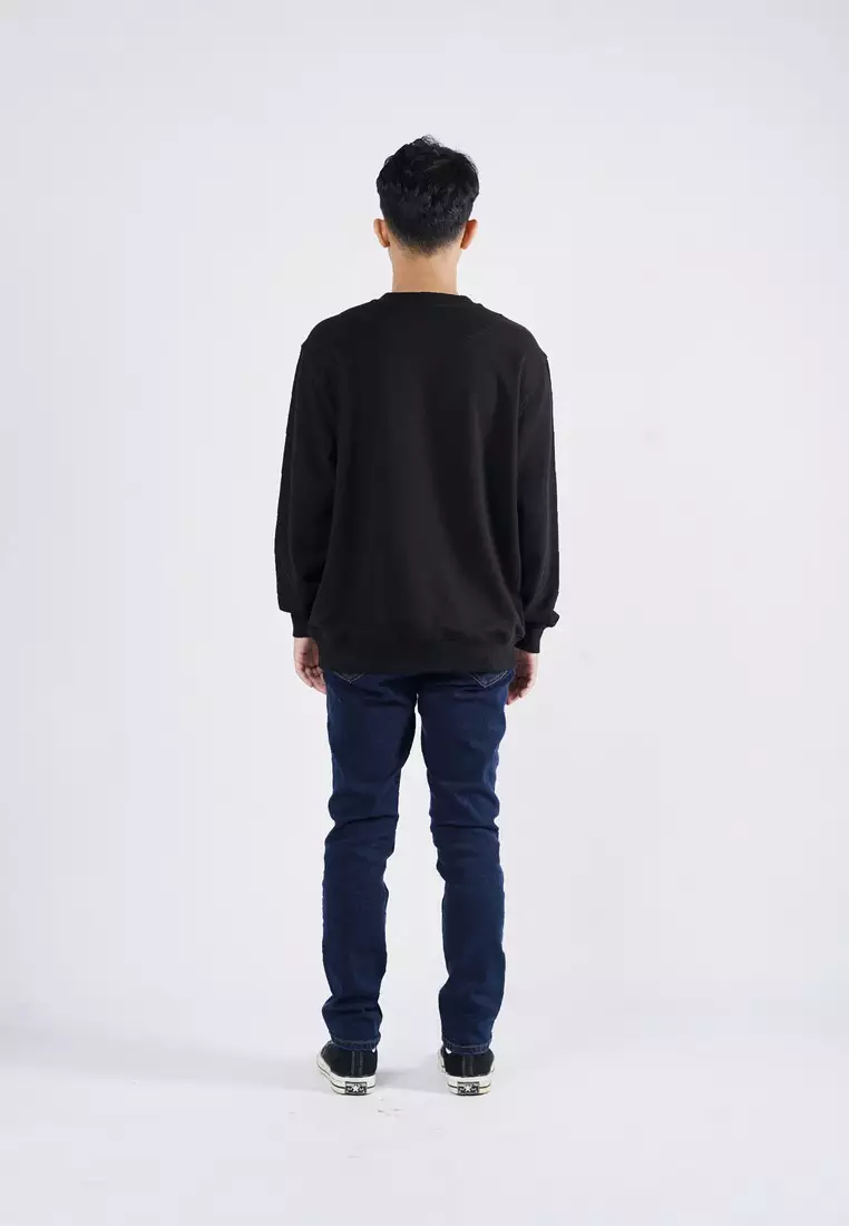 Greenlight Men's Jacket Script Crewneck Sweatshirt Regular Fit French Terry Dakota HP-011025