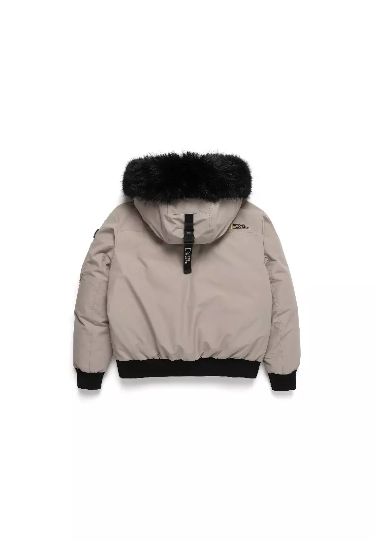 女裝TARUGA毛邊連帽羽絨外套