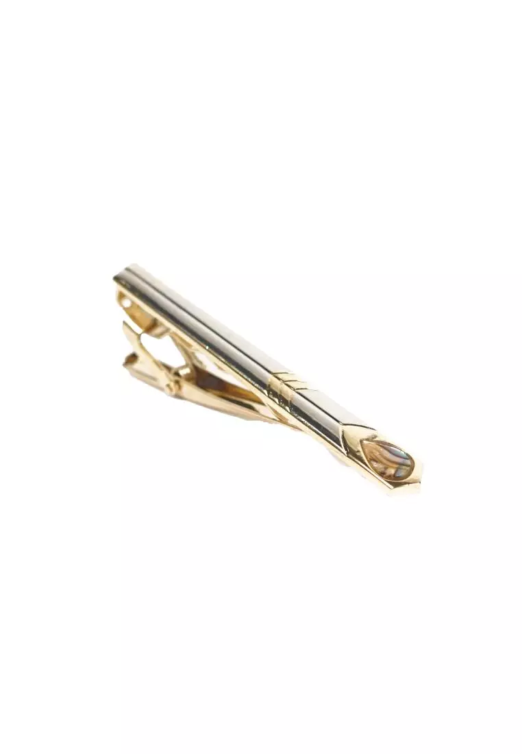 Houseofcuff Pin Tie Jepit Dasi Slim Gold A06