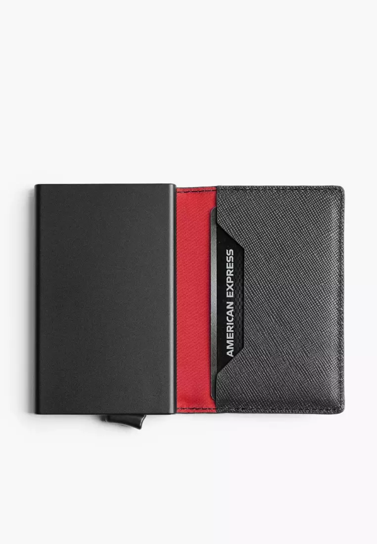 Maverick & Co. Manhattan Leather Pop-Up Wallet (Black)
