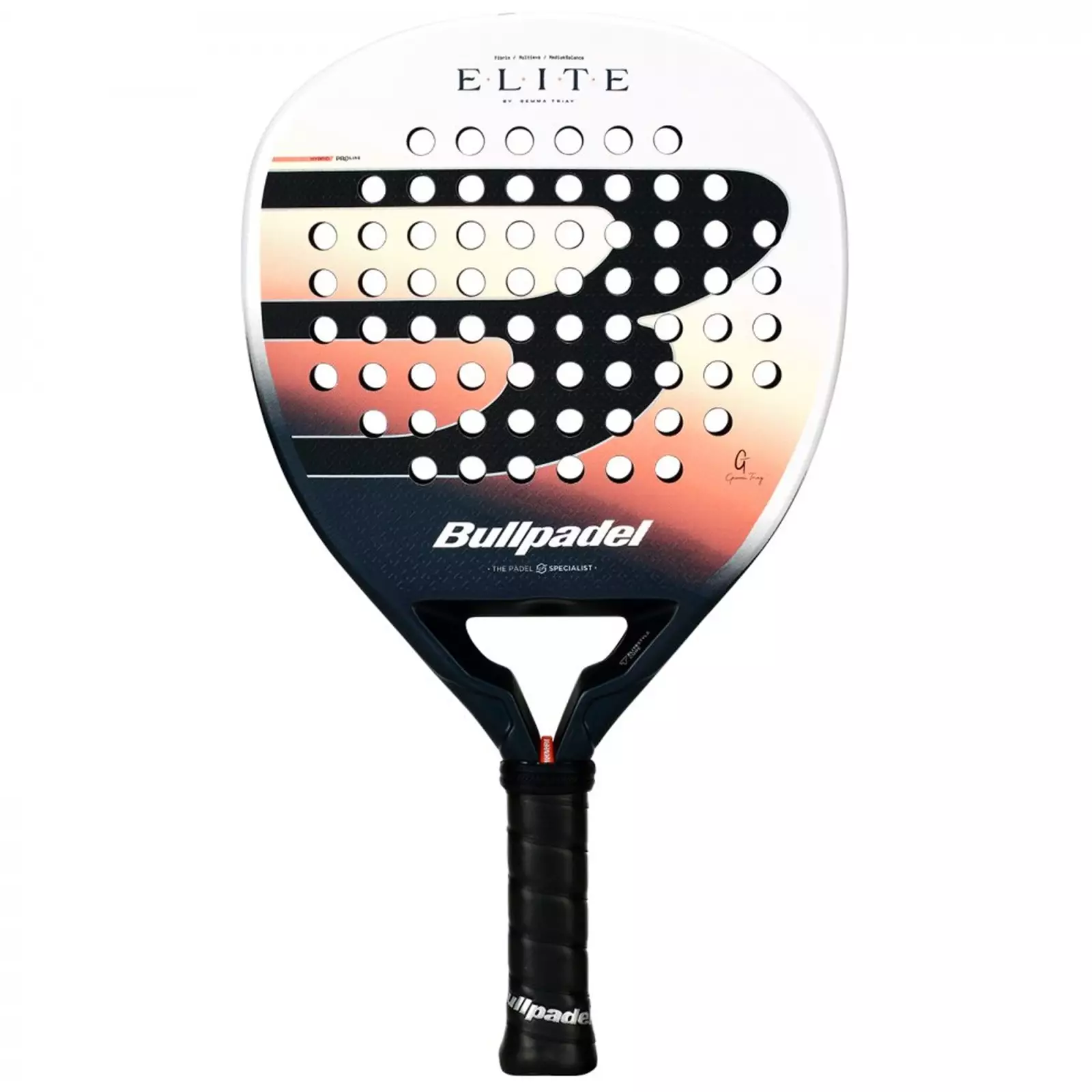 Raket Padel BULLPADEL Elite W 2026 345-350g Black White Orange