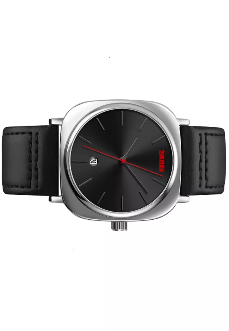 Jam Tangan Analog Pria Waterproof Strap Tali Material Leather BY90 ORIGINAL