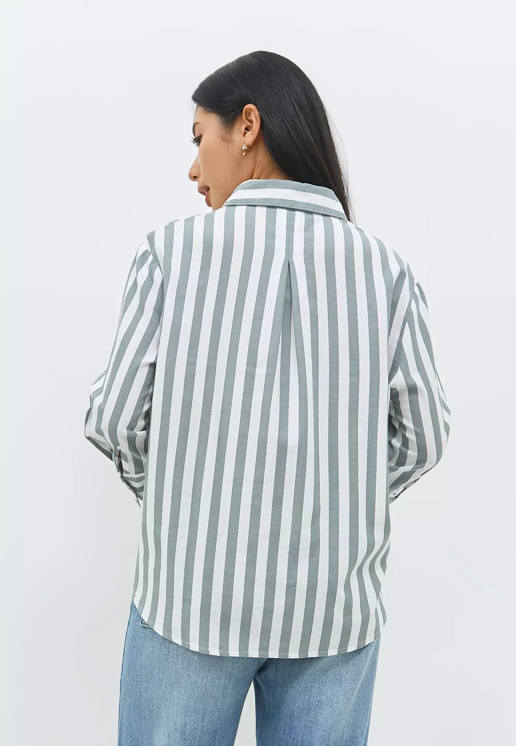 Suzy Grey Stripe Shirt (G.13142)