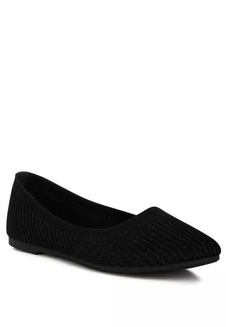 Casual black cheap flats