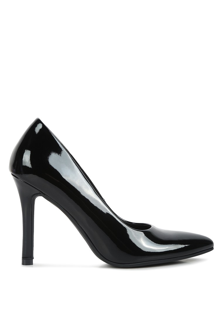 Black Pointed Toe Stiletto Pumps
