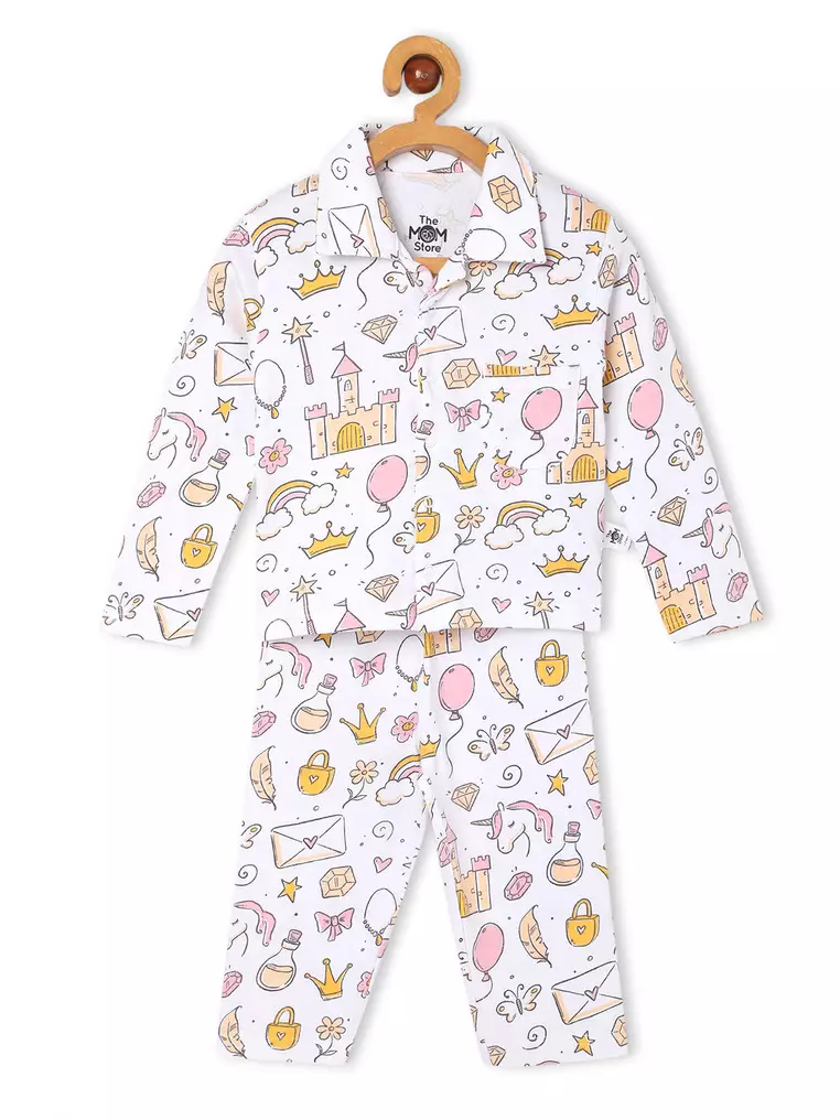 Baby and Kids Pajama Nightsuit Set- Fairy Princess