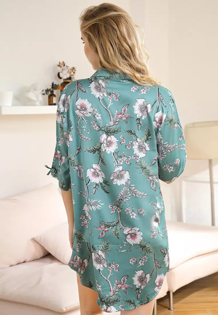 Buy LYCKA LCB8048-Lady One Piece Casual Pajamas-Green 2025