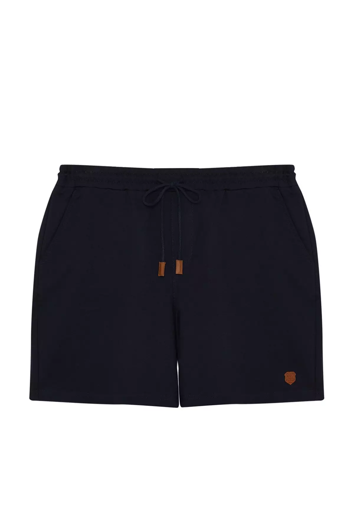 Plus Size Label Appliqued Shorts