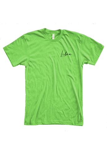MRL Prints green Zodiac Sign Libra Pocket T-Shirt FF8B4AAE3B6CCCGS_1