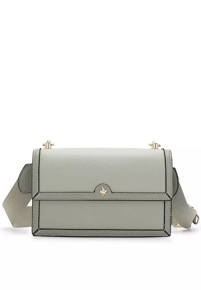 Buy Swiss Polo Flap Shoulder Bag / Sling Bag / Crossbody Bag - Green ...