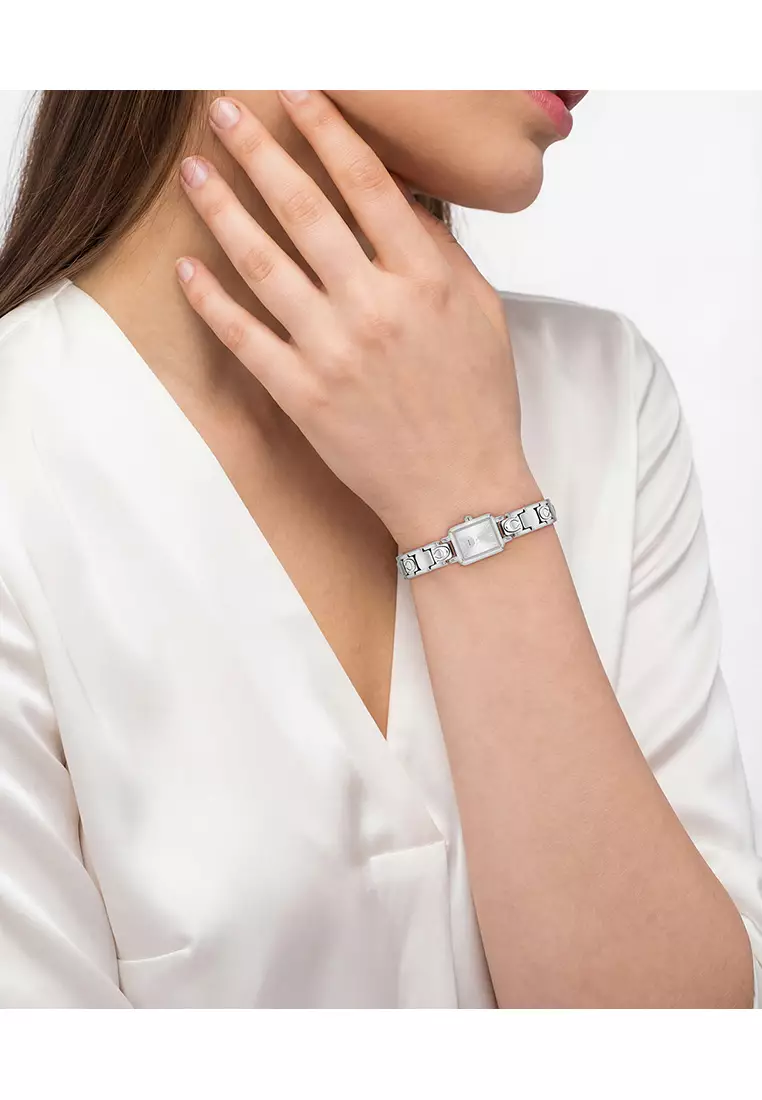 MARA Women's Watch STAINLESS STEEL Strap - Silver white Dial 14504671