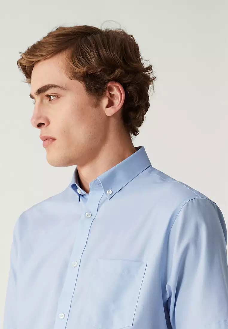 Regular Fit Non Iron Pure Cotton Oxford Shirt