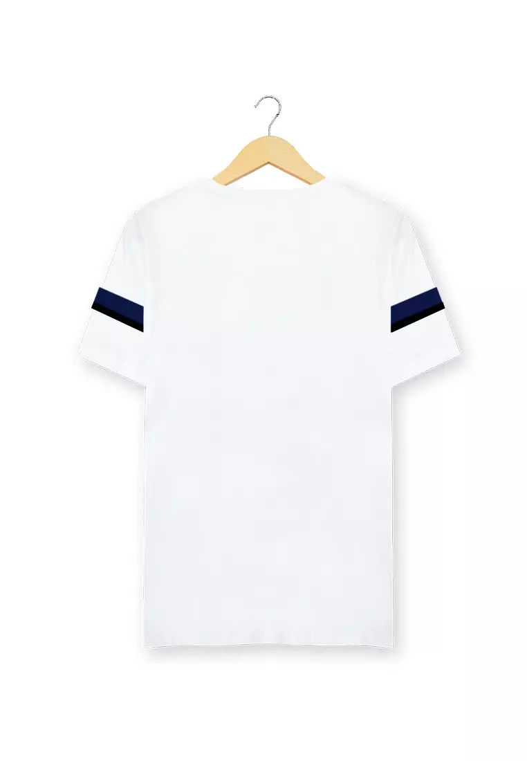 Ryusei Kaos Pria Atsunaka Button CMB White