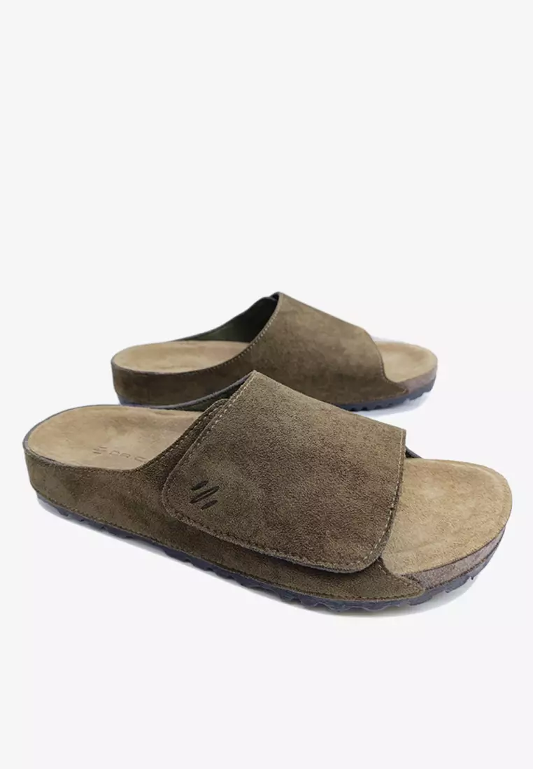 Dr. Cardin Men Cove Core Suede Comfort Sandals with Adjustable Strap D-SLB-8212