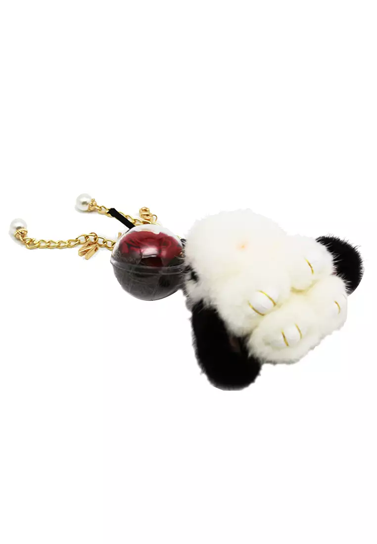 Red sales rose keychain