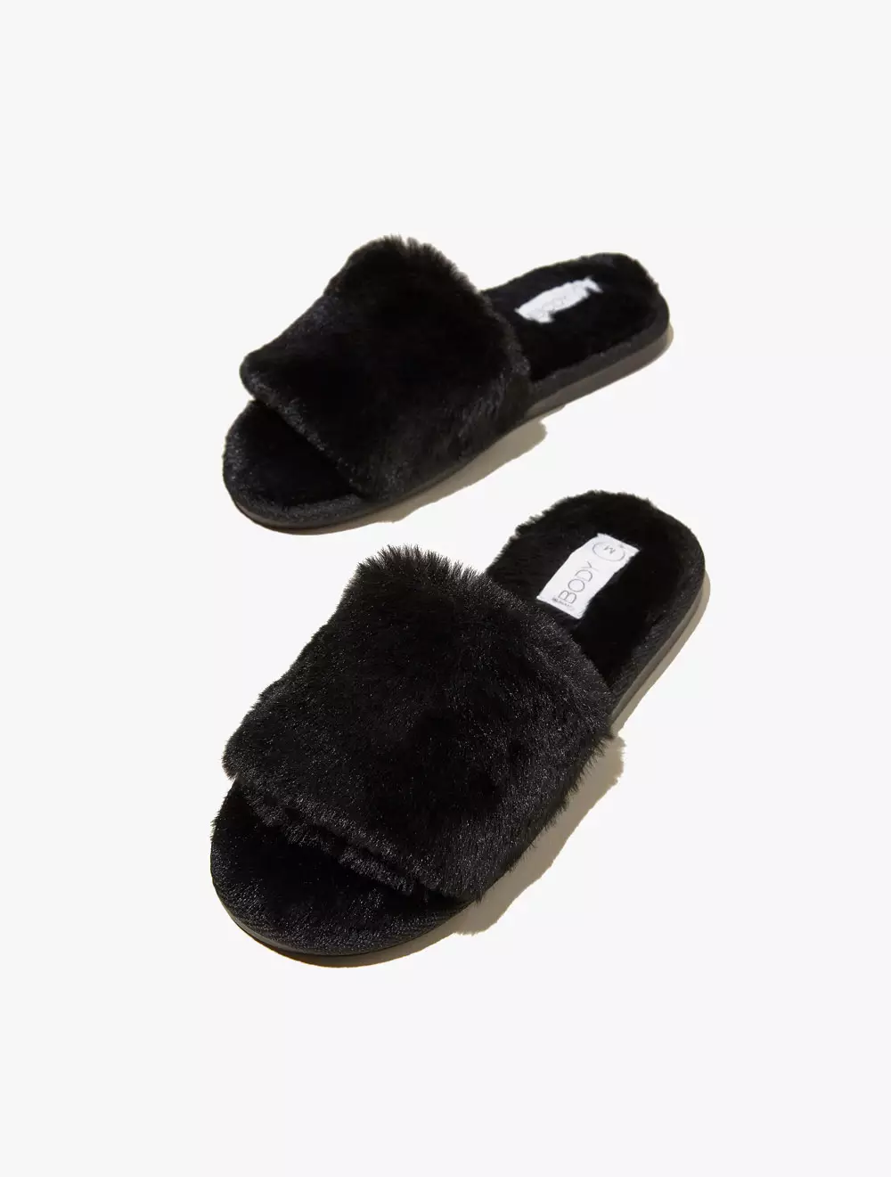 Jual Cotton On Body Fur Slide Slipper Black Original 2024