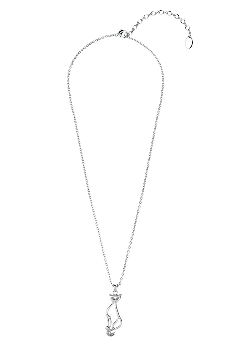 Buy Her Jewellery Her Jewellery Wonder Cat Pendant (White Gold