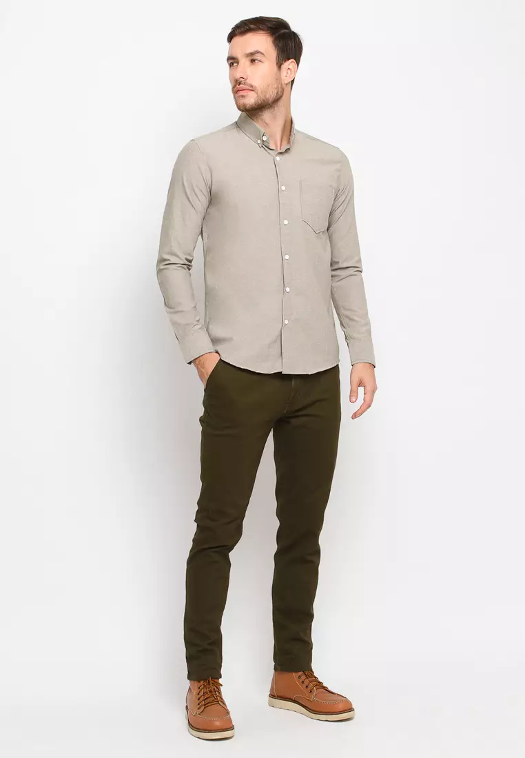 Khaki Oxford Shirt