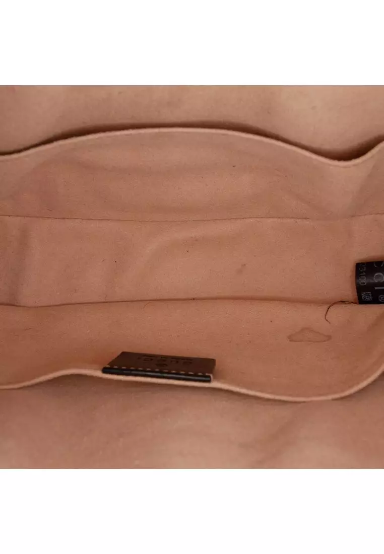 Pre-Loved Gucci Gg Marmont Matelasse Calfskin Belt Bag