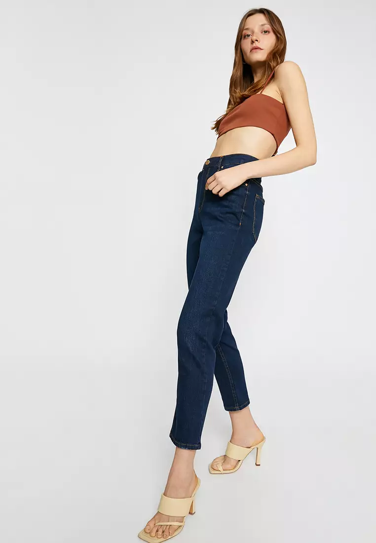 High Waist Slim Jeans