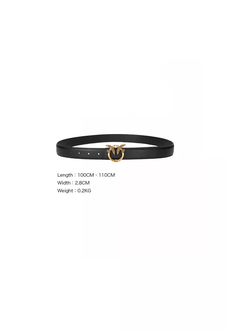 Swallow Buckle Leather Belt