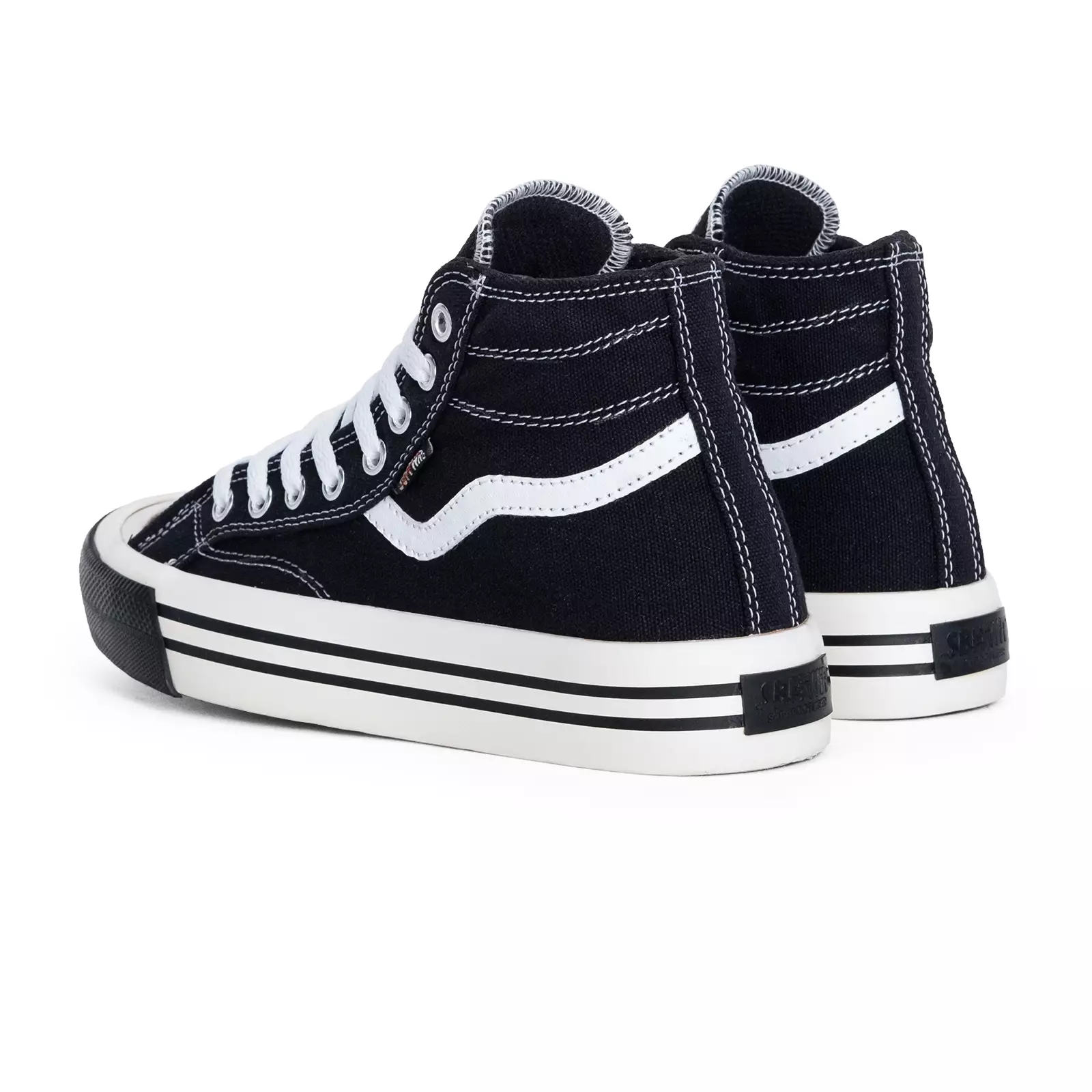 SABA Veloz High Pro Black White - Sepatu Sneakers Casual Pria Wanita