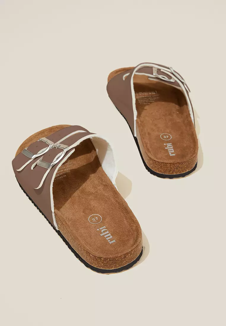Rubi fur slides sale