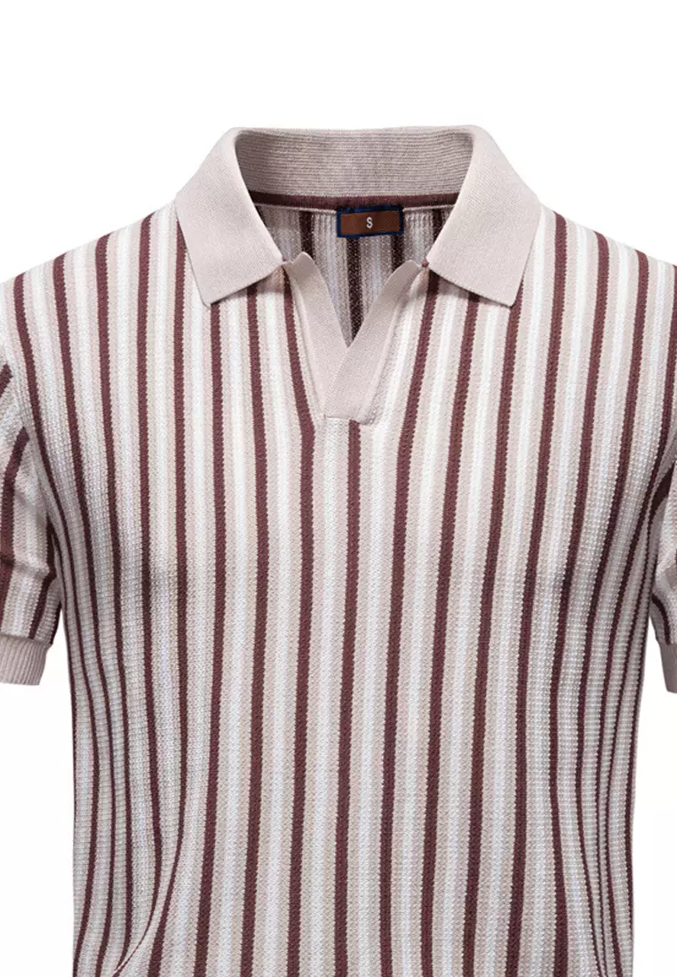 Business Striped Polo Shirt AX-PSD8032