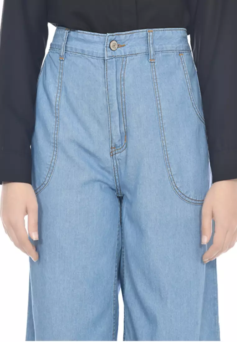 Kulot Denim Palazo Light Blue 272303