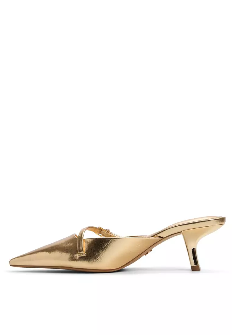 Goldenhaze Kitten Pump Heels