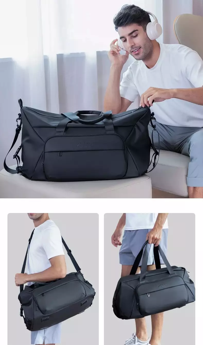 Mark Ryden MR2891 Tas Pria Multi Funsi Travel GYM Waterproof Duffel Bag - BLACK