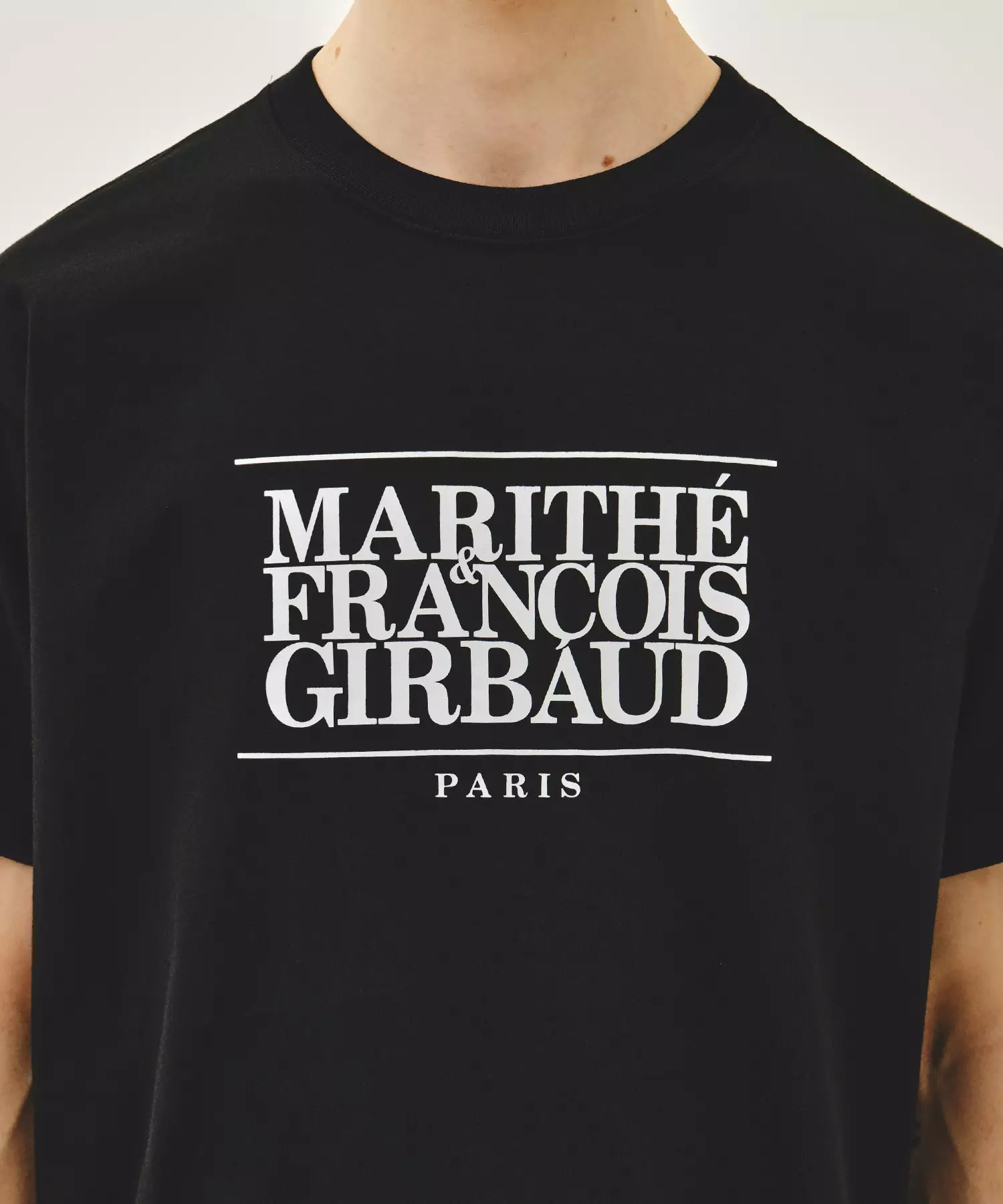 MARITHE Classic Logo Tee Black