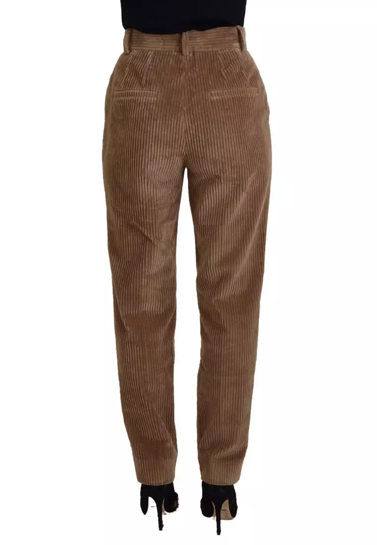 Dolce & Gabbana Brown Corduroy Pants