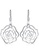 925 Signature silver 925 SIGNATURE Highly Polished Rose French Hook Earrings-Silver 08F82ACE1F65FFGS_1