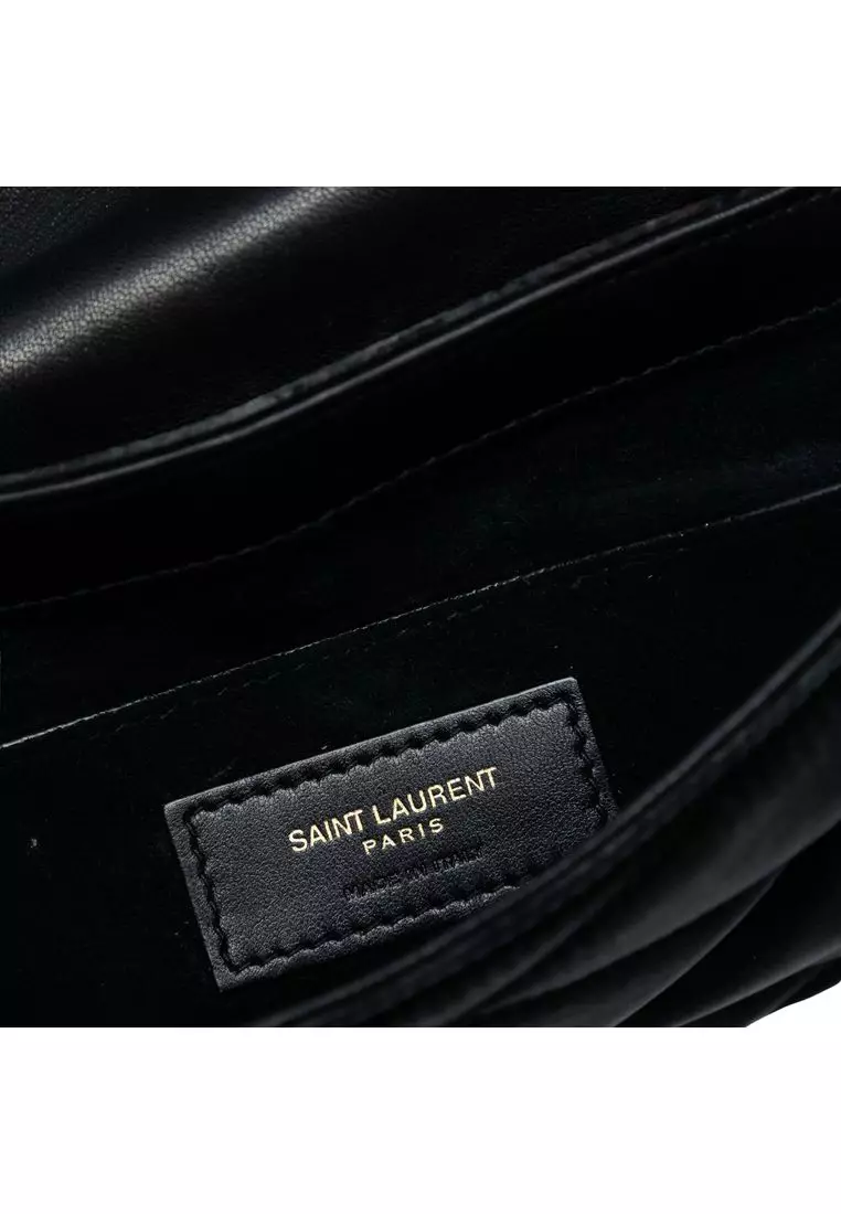 Pre-Loved Saint Laurent Quilted Satin Le 57 Shoulder Bag
