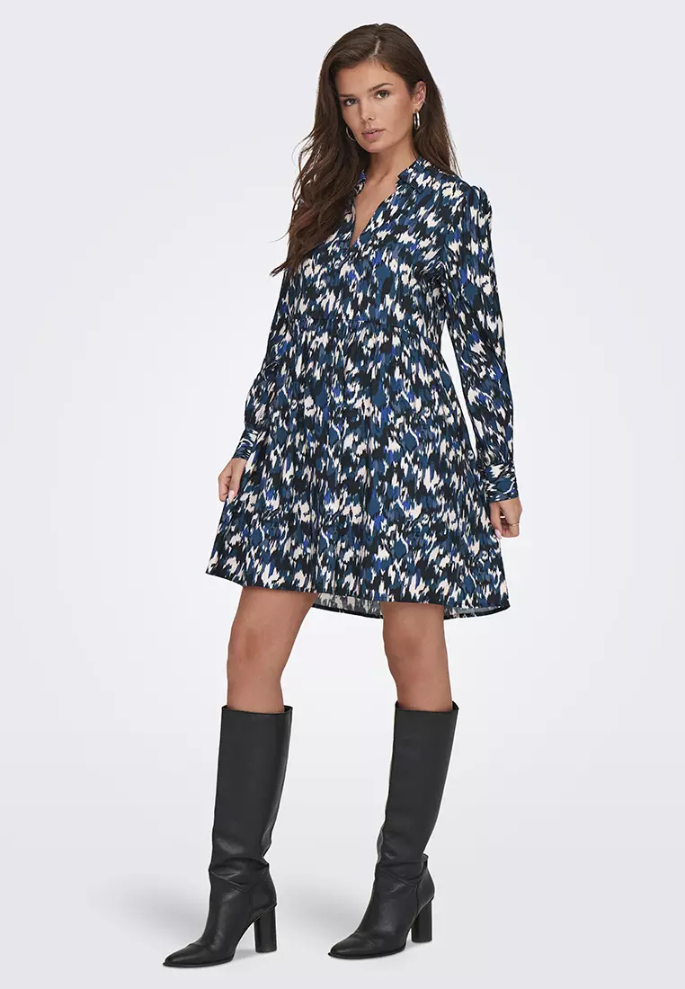 Abigail Long Sleeves V-Neck Dress