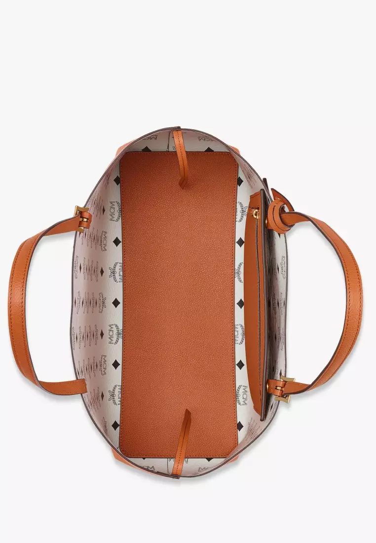 Himmel Shopper in Embossed Logo Leather