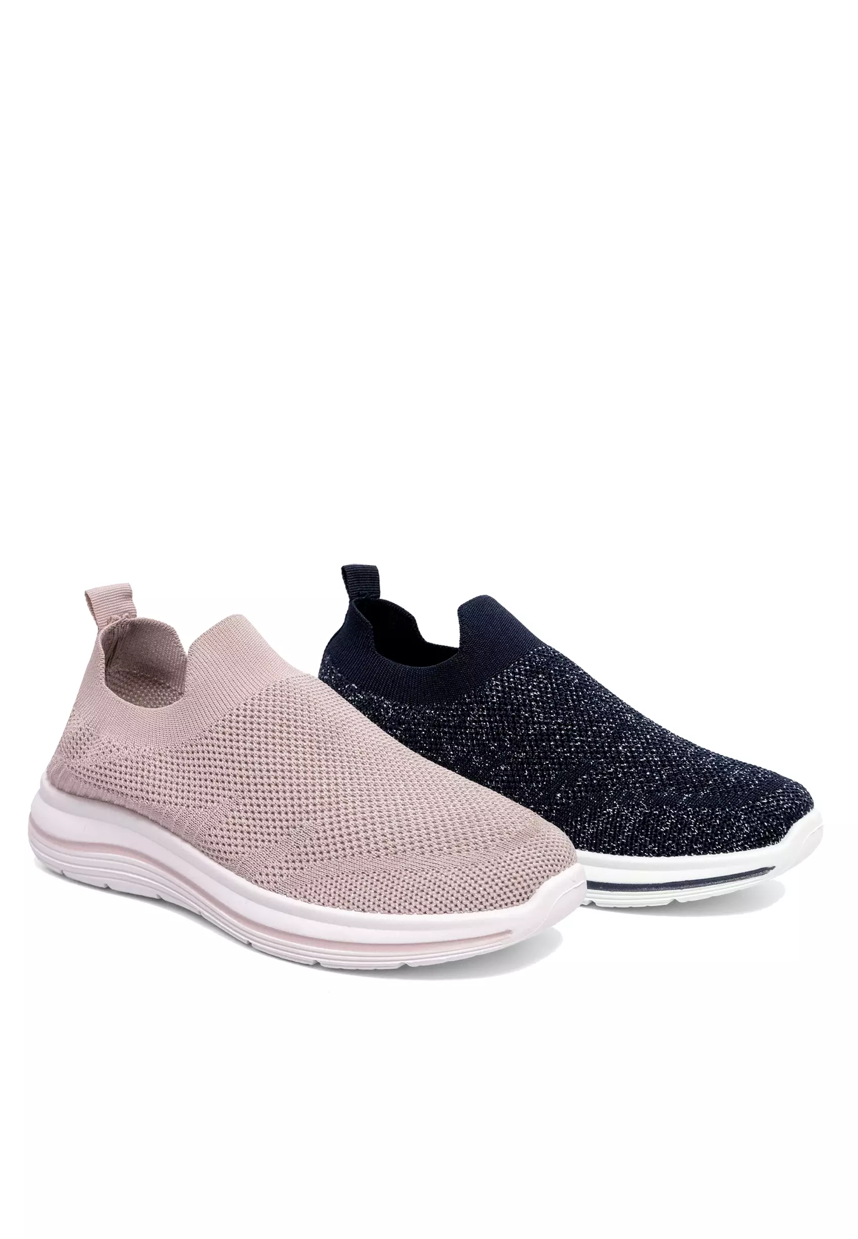 Dr. Kevin Sepatu Olahraga Sport Wanita Sneakers Rajut Slip On 589-087
