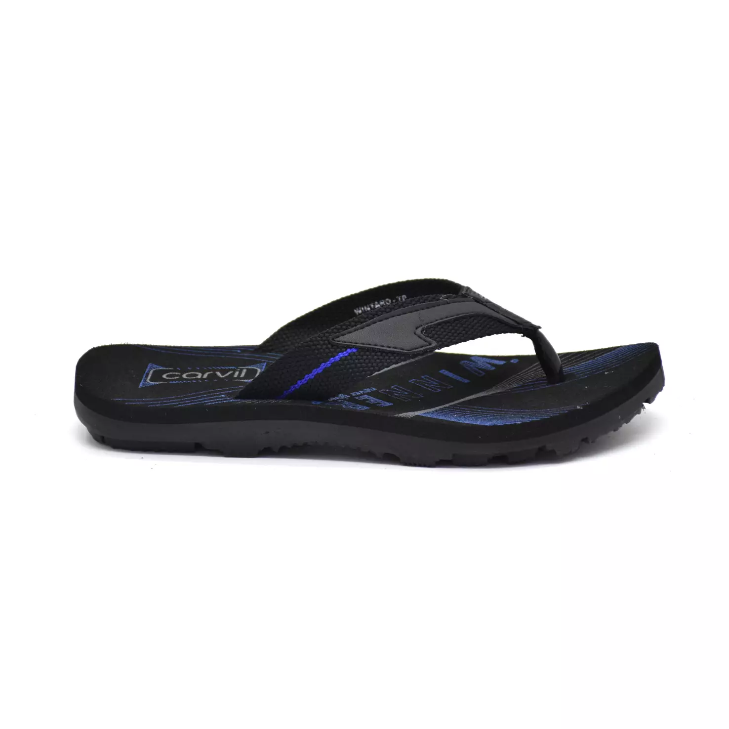 Carvil Sandal Anak Wintaro-TP Black/ Royal Blue