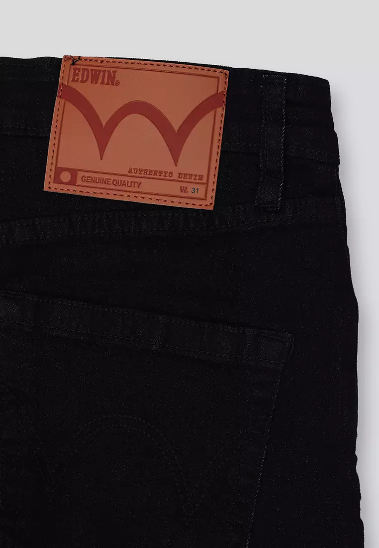 802 Slim Fit Twill Stretched Jeans BLACK Celana Denim Pria