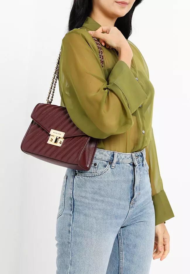 Buy MICHAEL KORS Rose Medium Flap Shoulder Bag (nt) Online | ZALORA Malaysia