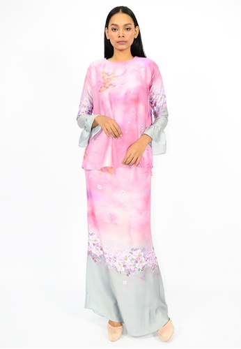 Kurung Shada from Watie Collections in Pink